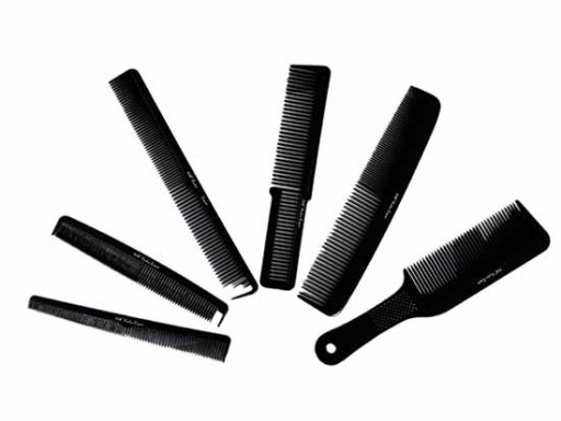 FOX BARBER EXPERT KOMPLET GRZEBIENI ETUI LNIANE