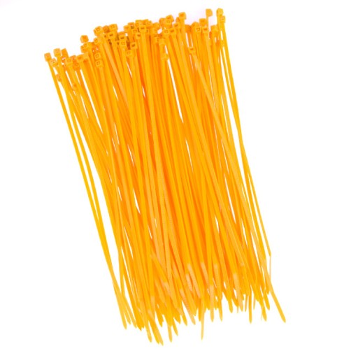 Opaski zaciskowe 100x2,5mm żółte.