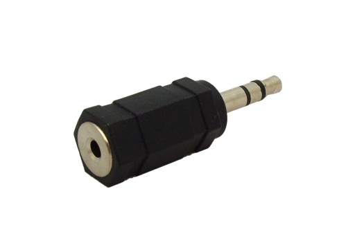 Przejściówka gniazdo JACK 2.5mm -- wtyk JACK 3.5mm