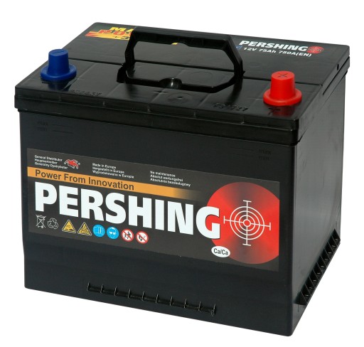 Akumulator PERSHING JAP 12V 75Ah 750A HERMETYK