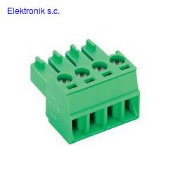 Łączówka AK1550/4 4pin R=3,81mm 300Vna kabel x2szt