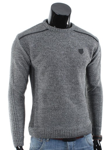 PRODUKT_PL_Gruby SWETER Półgolf N2 Szary__XXL