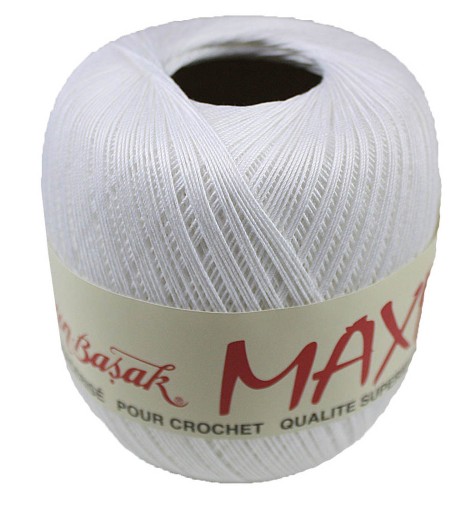 Kordonek MAXI 100% Bawełna 100g / 565m - BIAŁY