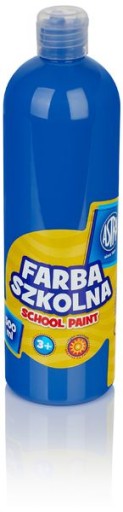 Farba szkolna ASTRA plakatowa 500 ml c.niebieska