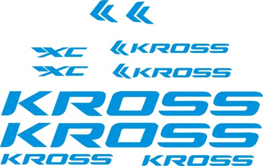 KROSS niebieskie naklejki rower 5-2B RÓŻNE KOLORY