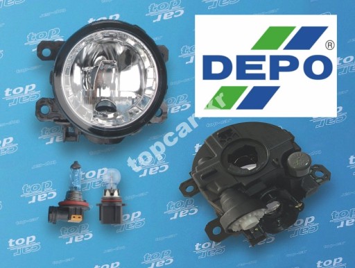 H99 nissan pathfinder r52 12- противотуманка +drl depo1 - фото