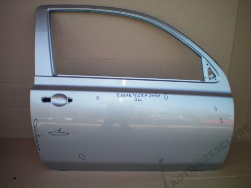 Правое дверь nissan micra 3d 2003 2004 2005 20061 - фото