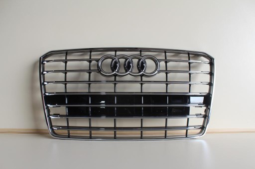 Решетка, решетки решетка хром, хромом audi a8 4h0 рестайлинг 13-17 как новый, новое1 - фото