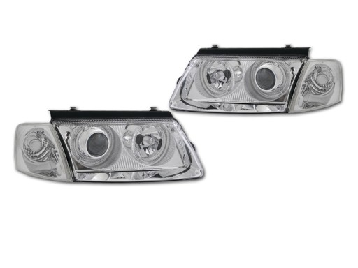Фары фары кольца vw passat b5 96-00 fk хром, хромом1 - фото