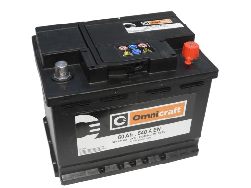 Акумулятор 60ah 540a 12v ford omnicraft 2130404 білосток польша1 - фото