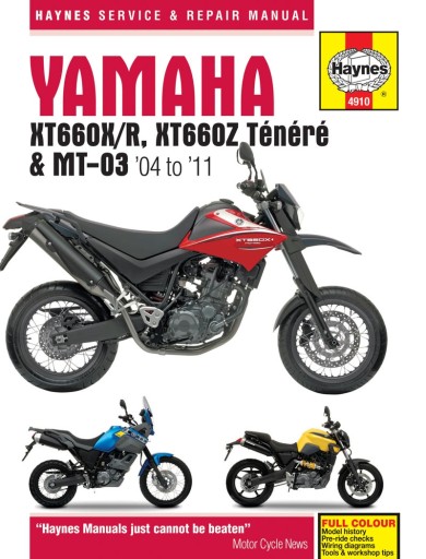 Yamaha XT 660 & MT-03 2004-2011 Haynes