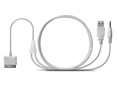 Kabel USB AUX AUDIO do iPhone 4 4S 3 3G 3GS iPod - Sklep, Cena w Allegro.pl