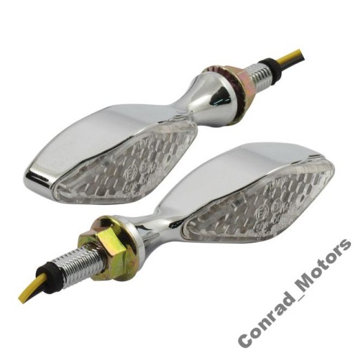 6352 - Хромированные светодиодные поворотники Harley Softail Dyna