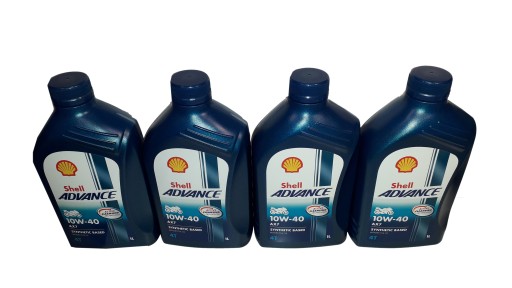 МАСЛО SHELL ADVANCE 4T AX7 10W40 10W-40 4L 4 X 1L