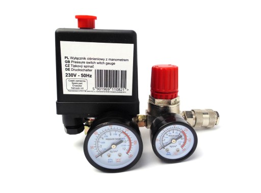 РЕЛЕ ТИСКУ 230V РЕЛЕ ТИСКУ ДЛЯ КОМПРЕСОРА