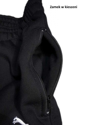 XXL Spodnie sportowe czarne prosto bawełna produce 7727194109 Odzież Męska Spodnie OQ MLJKOQ-5