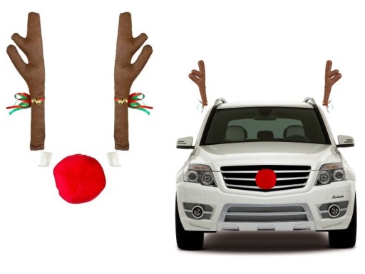 Rogi renifera nos dekoracja świąteczna na auto 7661463886