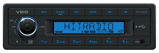 VDO TR712UB-bu автомобильный радиоприемник Bluetooth ретро