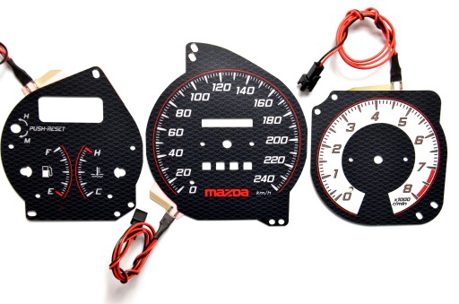 Mazda 323F BG диски одометра INDIGLO pattern 3 MoMan