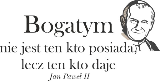 Naklejki na ścianę NAPISY CYTATY Papież Jan Paweł ...