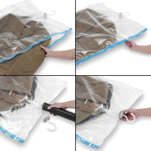 «VACUUM BAGS WITH HANGER SET OF 5 FOR JACKETS AND STRONG COATS» - VseMarket.net | Price, reviews, sale