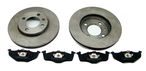 004720x2,024743 - = ДИСКИ + КОЛОДКИ СПЕРЕДУ CORDOBA IBIZA GOLF III=