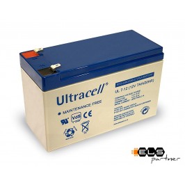 AKUMULATOR AGM 7Ah 12V UPS, Alarm Ultracell UL7-12