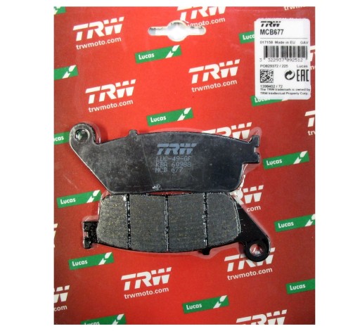 Тормозные колодки TRW LUCAS MCB677 HONDA CBR 500