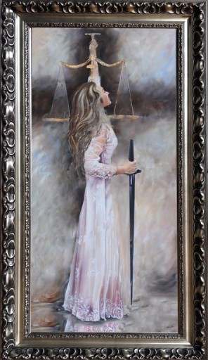 OBRAZ OLEJNY TEMIDA BOGINI SPRAWIEDLIWOŚCI 116X66C 7606697720 ...