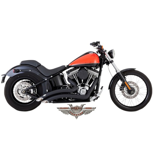 46069 - HARLEY SOFTAIL FAT BOY CUSTOM EXHAUST V&H 86-17