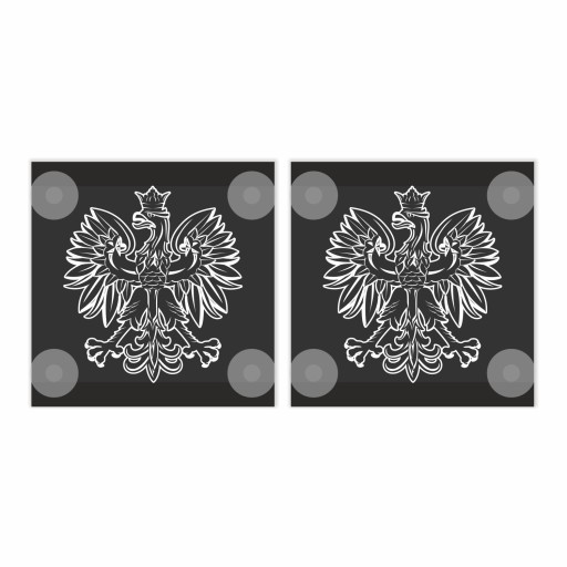 Corner sign LED eagle emblem Plaques 2 pcs