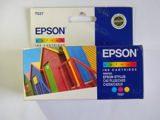 Zdjęcie oferty: TUSZ EPSON T037 C42 Plus C42S kolor ORYGINALNY