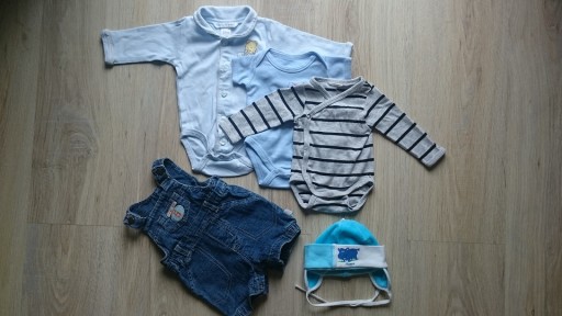 Zdjęcie oferty: Body 3 szt H&M Mothercare spodenki zestaw 56cm