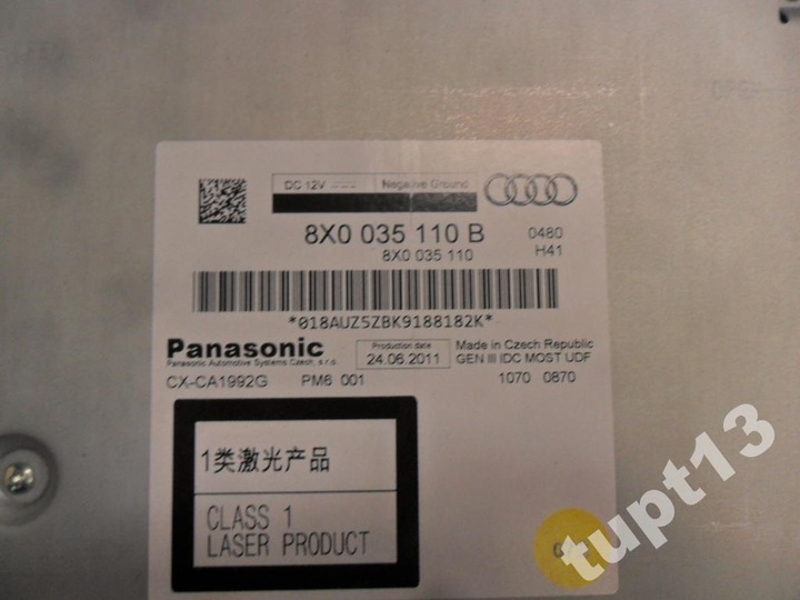 AUDI READER CHANGER CD 8X0035110B photo 2 - milautoparts-fr.ukrlive.com