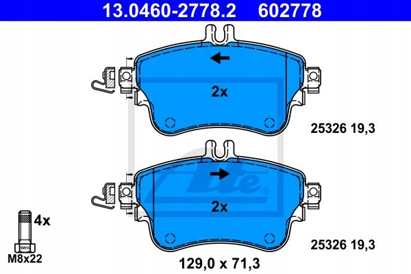 DISC BRAKE FRONT MERCEDES A W176 12- 24.0125-0200.1 ATE ATE photo 3 - milautoparts-fr.ukrlive.com