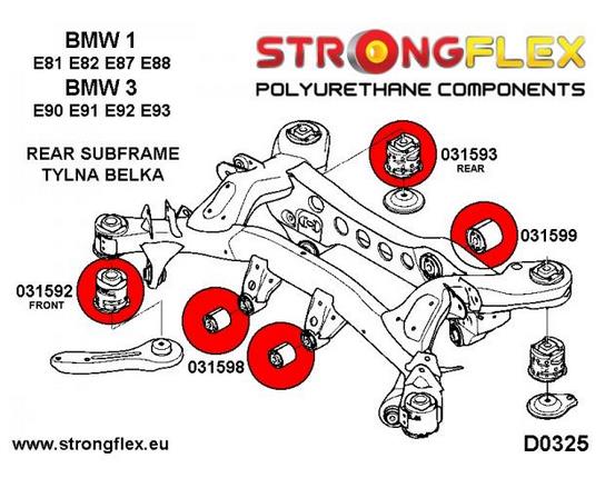 BLOCAGE SILENCIEUX DOUILLES ARRIÈRE DYFRA DE DIFFÉRENTIEL BMW 3 E90 E91 E92 E93 E87 E88 E81 E82 photo 2 - milautoparts-fr.ukrlive.com