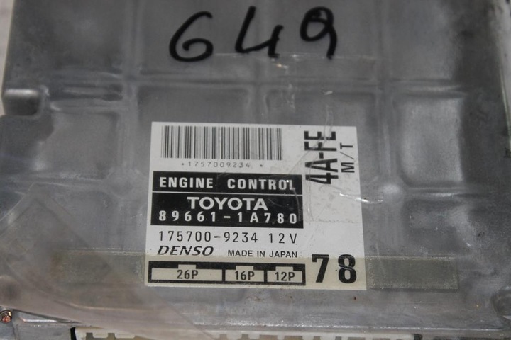 COMPUTER CONTROL UNIT TOYOTA COROLLA 99R 1.6 photo 2 - milautoparts-fr.ukrlive.com