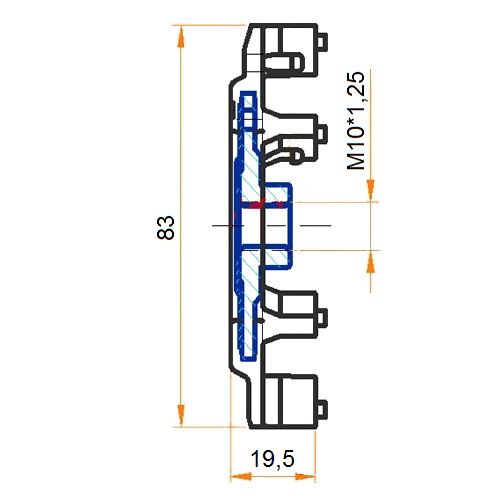 DISQUE ENSEMBLE D'EMBRAYAGE DU COMPRESSEUR DU CLIMATISEUR DENSO 5SL,5SE,6SE,7SE 83/19,2/-MM A photo 3 - milautoparts-fr.ukrlive.com