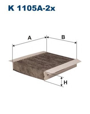 FILTRON FILTER CABIN K1105-2X 156 147 GT photo 2 - milautoparts-fr.ukrlive.com