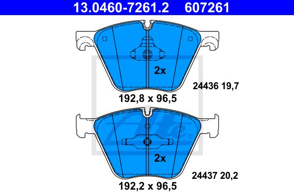 DISC BRAKE RIGHT FRONT 24.0136-0112.2 ATE + 2 OTHER PRODUKTY photo 3 - milautoparts-fr.ukrlive.com