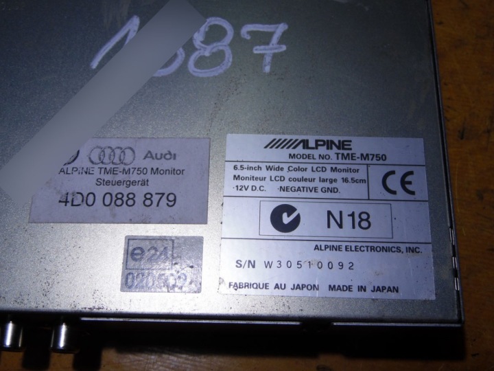 AMPLIFICATEUR ALPINE PHAETON 04R TME-M750 4D0088879