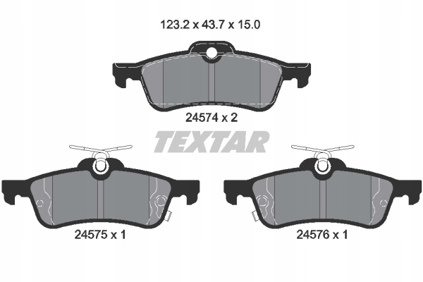 DISCS PADS TEXTAR REAR - TOYOTA YARIS III photo 3 - milautoparts-fr.ukrlive.com