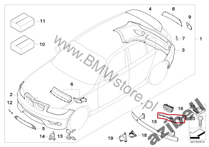 BMW 1 E81, E82, E87, E88 - SUPPORTS AVANT GAUCHE+DROITE photo 5 - milautoparts-fr.ukrlive.com