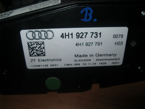 POIGNÉE LEVIER DE VITESSES AUDI A8 4H0 11R photo 4 - milautoparts-fr.ukrlive.com