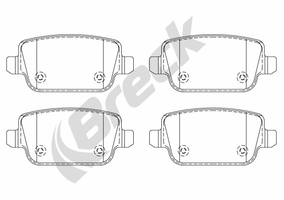 PADS BRAKE BRECK FORD MONDEO IV S-MAX REAR photo 2 - milautoparts-fr.ukrlive.com