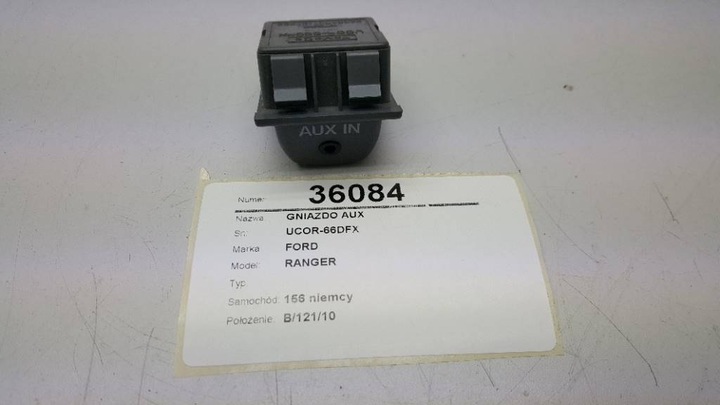 CONNECTOR AUX IN FORD RANGER MAZDA BT50 JACKPLUG photo 2 - milautoparts-fr.ukrlive.com