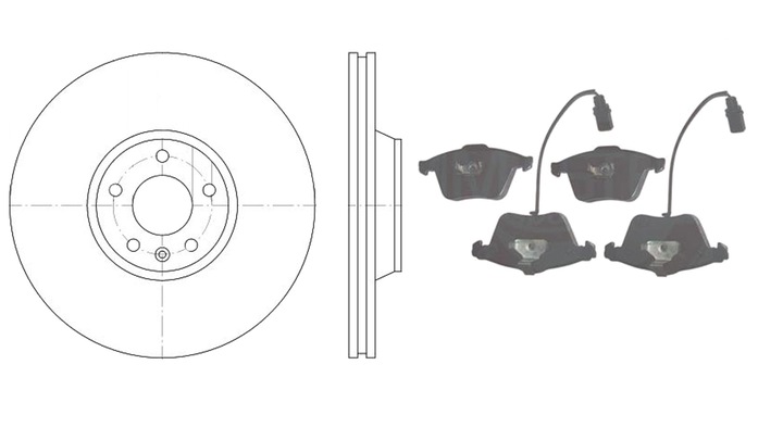 BOSCH DISCS PADS FRONT AUDI A6 C6 - 347MM photo 2 - milautoparts-fr.ukrlive.com