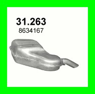 SILENCER END VOLVO V70 S60 31.263 photo 2 - milautoparts-fr.ukrlive.com