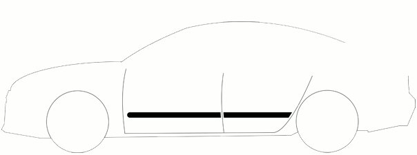 KIA RIO IV 4 GÉNÉRATION DE 2017 BAGUETTES LATÉRAL