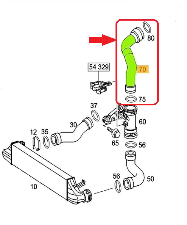 FIL TURBO DE RADIATEUR MERCEDES A2035280582 photo 6 - milautoparts-fr.ukrlive.com